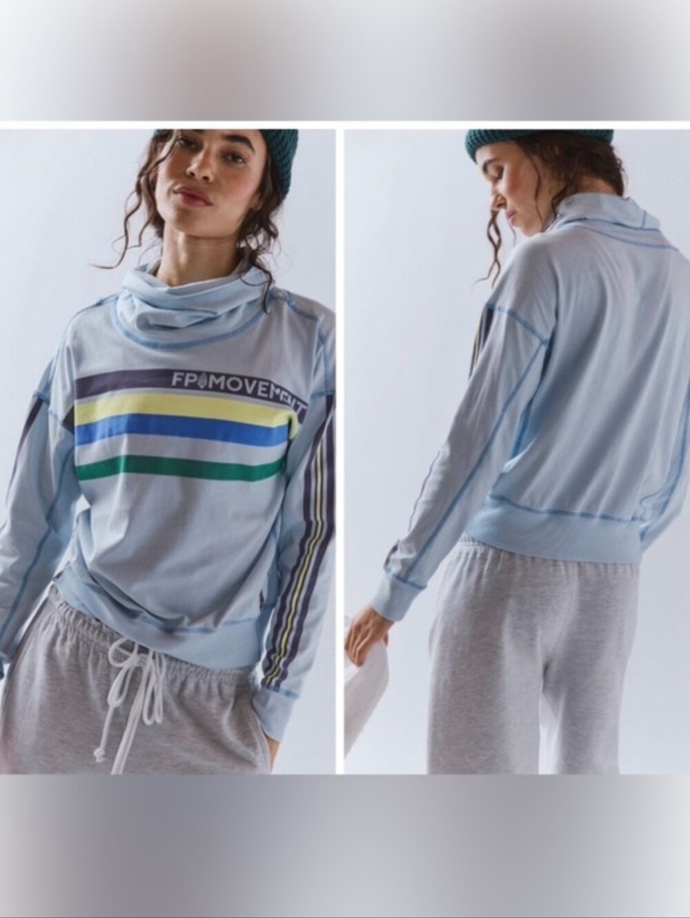 FP Movement "Long Shot" Mock Neck Top